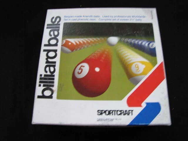 SUPER CRYSTALATE BILLIARD POOL BALLS Made in England $22.00