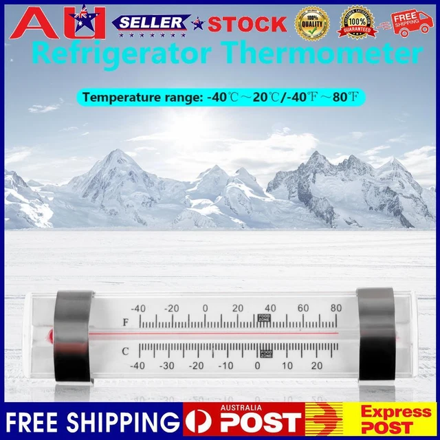 Portable Fridge Thermometer Hanging Hook Plastic Temperature Gauge Kitchen Tools