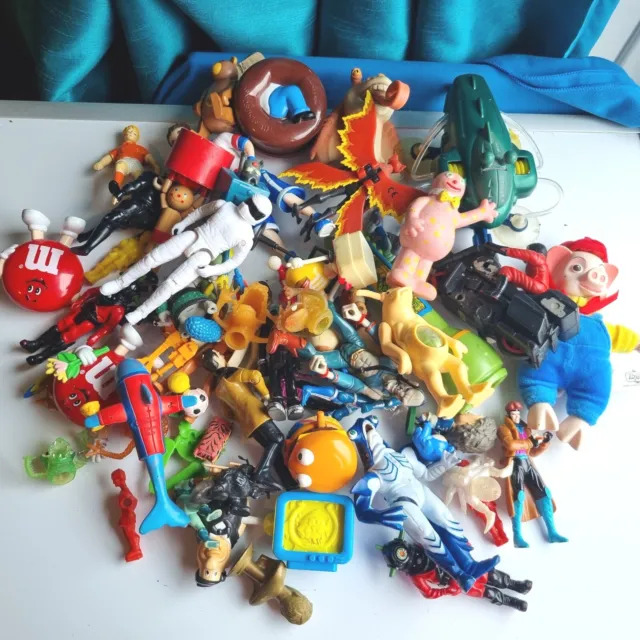 Box of Vintage Toys 1980s / 1990s Figures Etc Job Lot Large Mixed Bundle