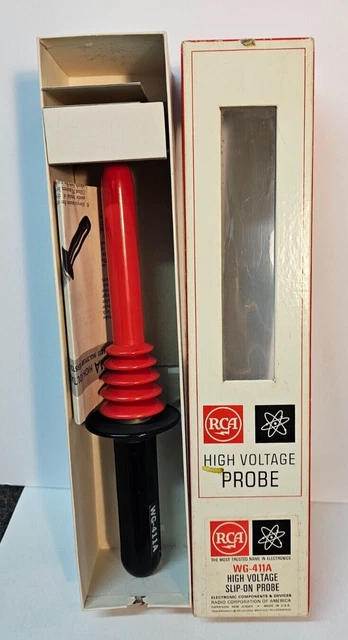 RCA High Voltage Slip-On Probe - WG-411A - INSTRUCTIONS- HIGH VOLTAGE PROBE