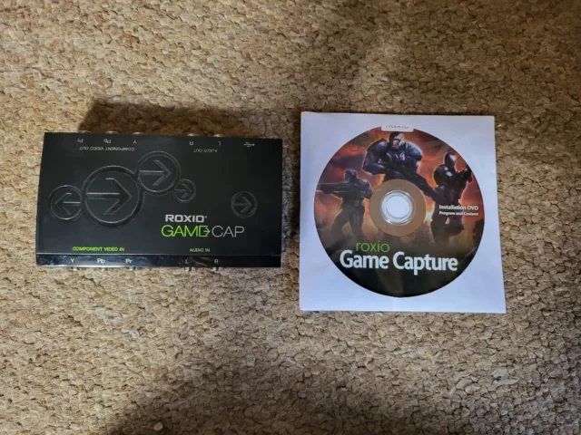 Roxio Game Cap, Capture Card for video console recordings. Unit And CD