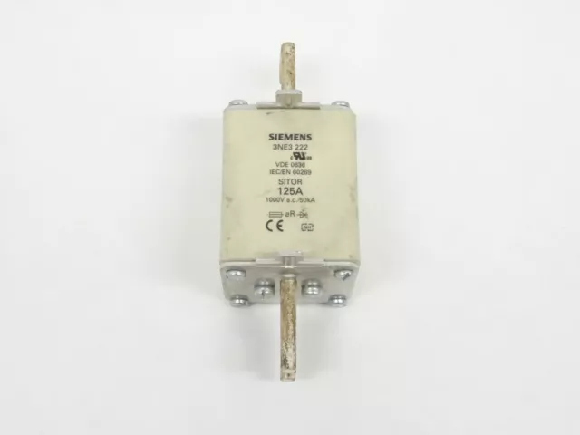Siemens Sitor 3NE3222 VDE 0636 IEC / En 60269 125A 1000V 3NE3 222