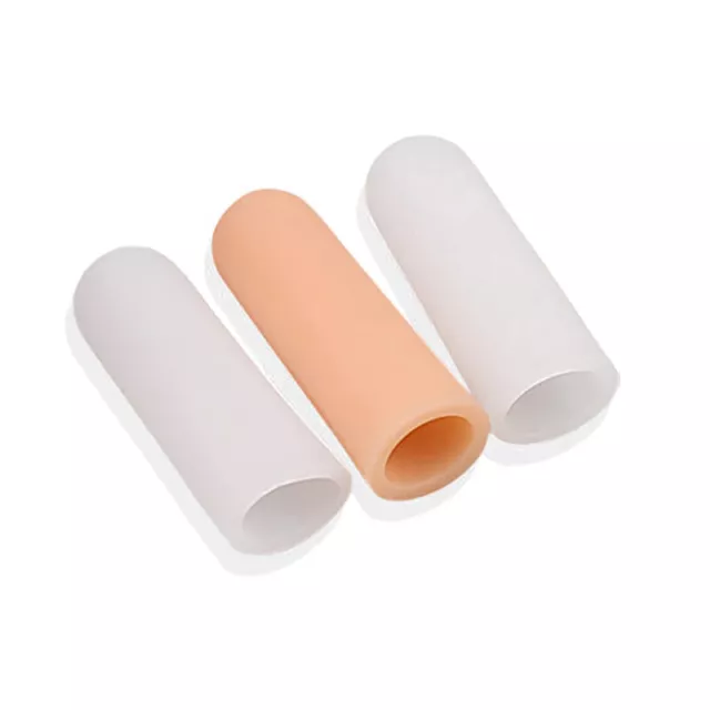 4Pcs Silicone Toe Tube Finger Protector Sleeve Food Anti-slip Finger Cover Sp