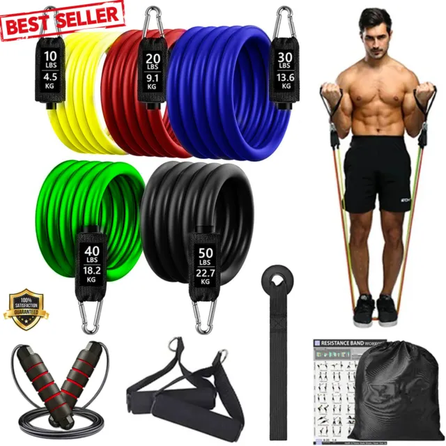Home Workout Resistance Bands Exercise Set Full Body Training Legs Ankle Straps