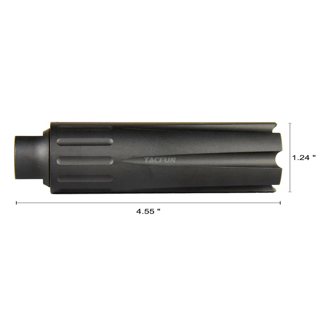 thumbnail image 2 of Low Concussion Muzzle Brake For Ruger PC Carbine 9mm - 4.5" Extra Long, 1/2x28 Thread, Reduces Recoil 2 of 9