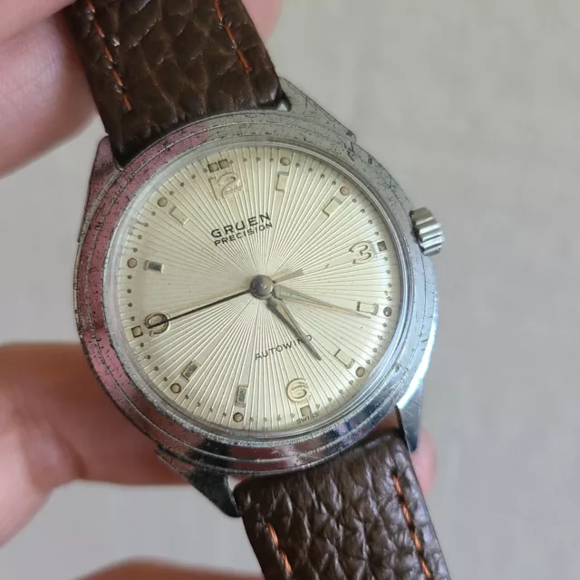 Vintage GRUEN 550 SS Men's automatic watch Felsa 1560 17Jewels 1950s