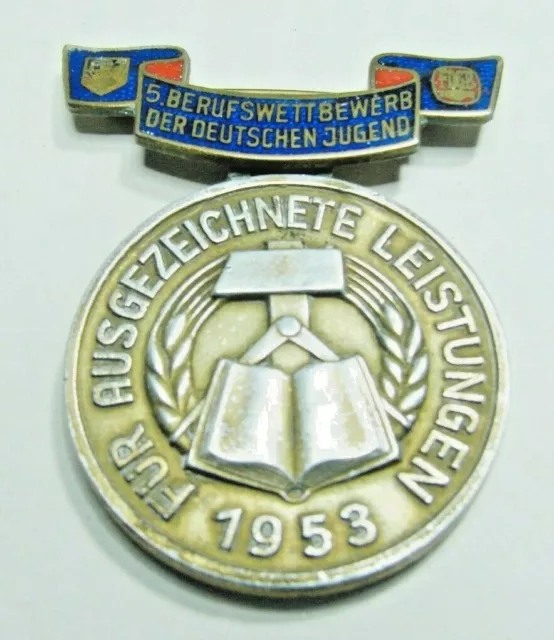 Medaille FDJ FDGB 5. Berufswettbewerb der deutschen Jugend 1953 Bartel 151