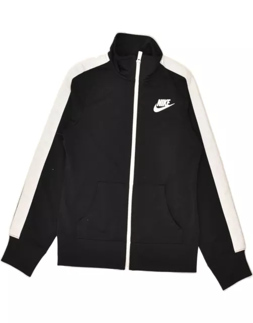 Giacca top tuta NIKE ragazze 10-11 anni nera media blocco colore BD01