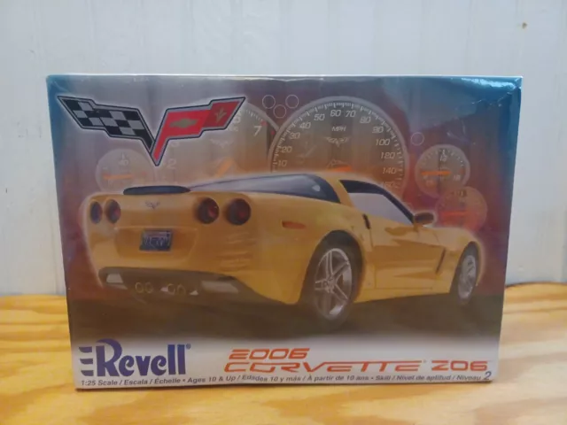 Revell Monogram Chevrolet Corvette C6 Z06 LS7 1/25 Scale Model Kit *SEALED RARE*