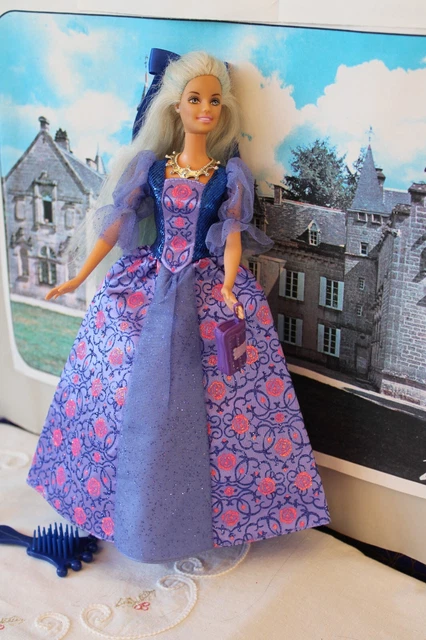 Chaussures Princesse Bleues à Paillettes Pour Petites Filles - Mules Bleu Étincelant Avec Médaillon Cœur - Taille Unique