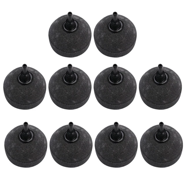 10 piezas Difusor de burbujas de acuario Bomba de aire para piscina de peces Grey