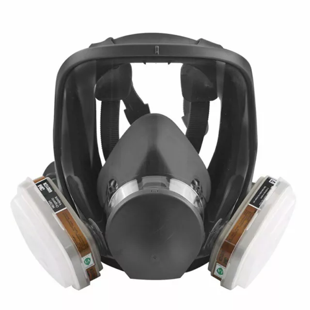 6800 Gas Mask 7 in1 Full Face Facepiece Respirator Painting Spraying