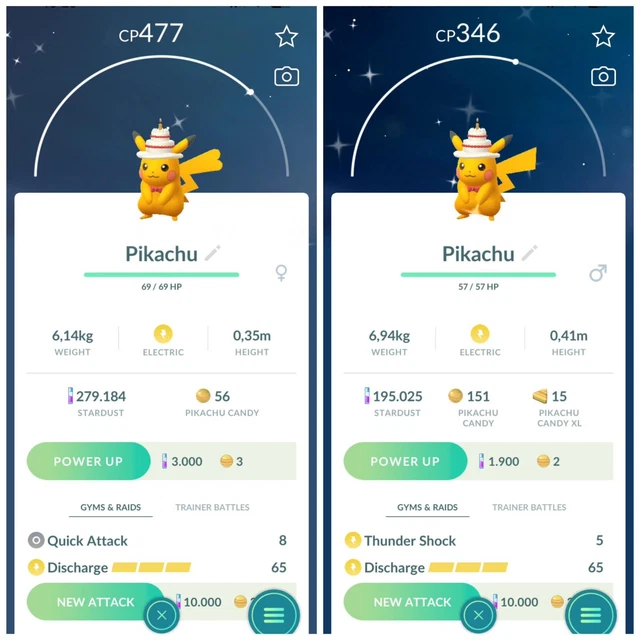 Shiny Cake Costume Pikachu - Shiny Pikachu - TRADE 20k stardust Shiny Cake Costume Pikachu - Shiny Pikachu - TRADE 20k stardust