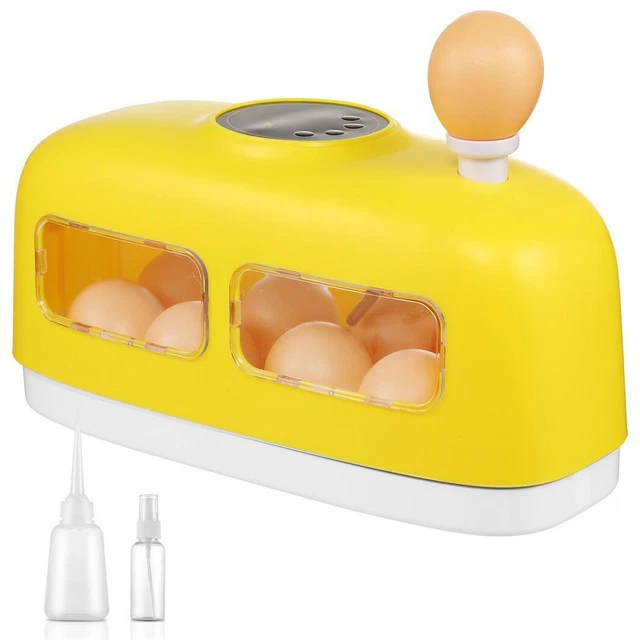 Produktbild von JJsdwin Eier-Inkubator 64 Eier – Vollautomatisch, 360° Drehung, Doppelte Stromversorgung 220V/12V – Mit Alarm & Feuchteregelung