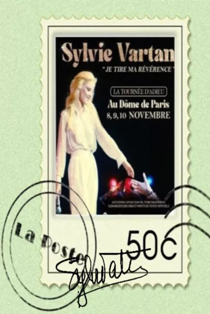 Photo Timbre Sylvie Vartan   10 X 15 Cm