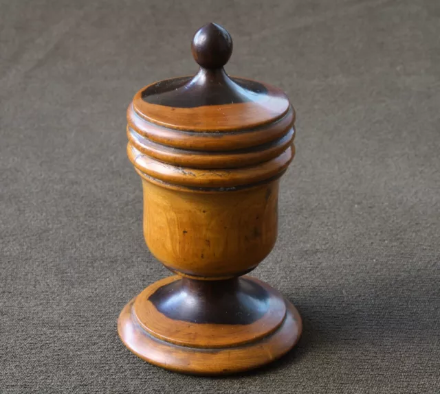 Antique Georgian Treen Urn Shaped Snuff