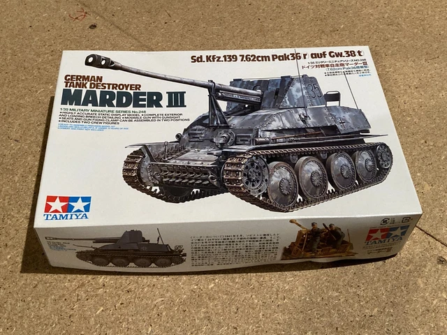 TAMIYA 1/35 GERMAN Tank Destroyer Marder III - 35248 £25.64 - PicClick UK