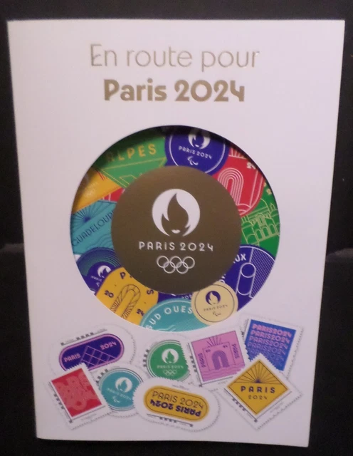 Bloc Collector JO Paris 2024 – 4 Timbres Neufs La Vasque Des Jeux Olympiques