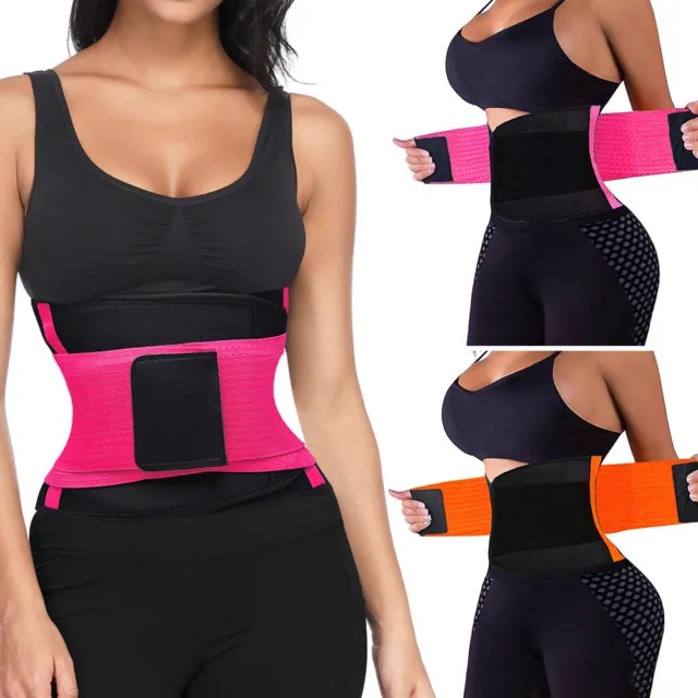 fr Waist Trainer Sweat Belt for Women Weight Loss Tummy Body Shaper Girdles