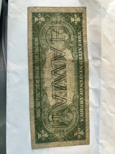 Fr. 2300* 1935-A $1 One Dollar *Star* “Hawaii” Silver Certificate  2
