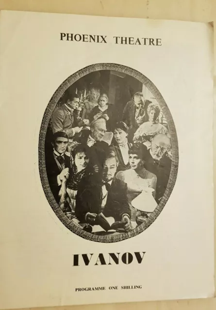 Theatre Programme Ivanov John Gielgud Claire Bloom Yvonne Mitchell Ronald Culver