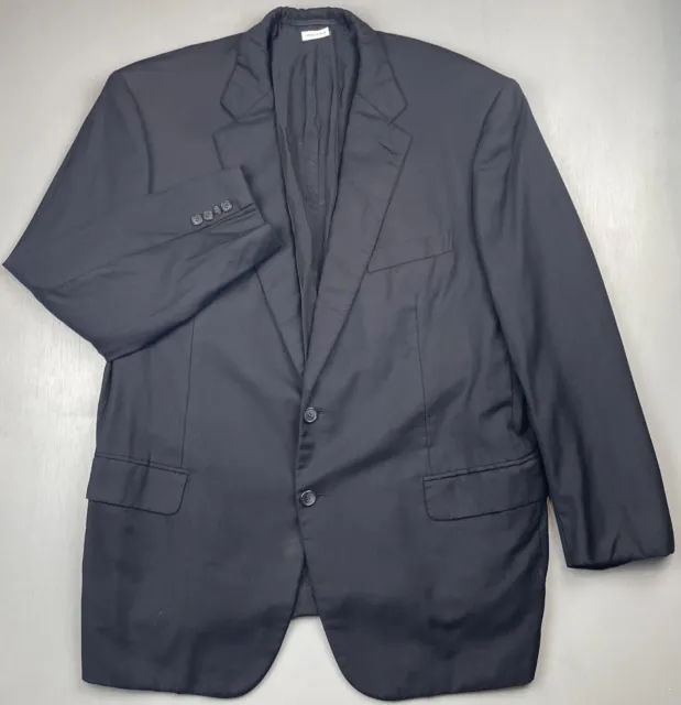 Brioni Suit Jacket Mens 48R Regular Black Parlamento Wool Made In Italy Blazer