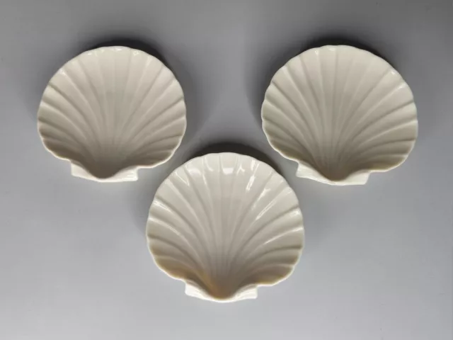 Gorgeous Vintage Lenox Sea Shell Scallop Shape All Purpose Dish 4” Set of 3