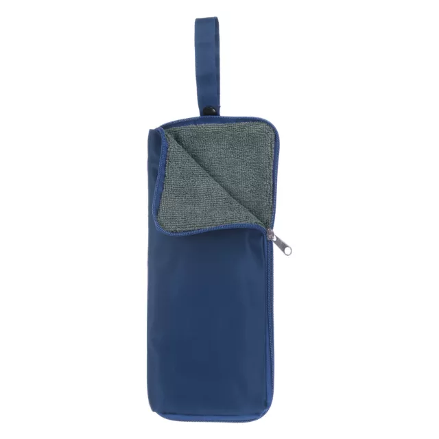 Umbrellas Bag Carry Bag 4.9"x11" Portable Wet Umbrella Sleeve Pouch Dark Blue