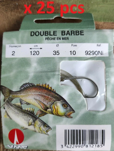 Hameçon Double Ouvert VMC 8918 Limerick Long - Leurre de la pêche