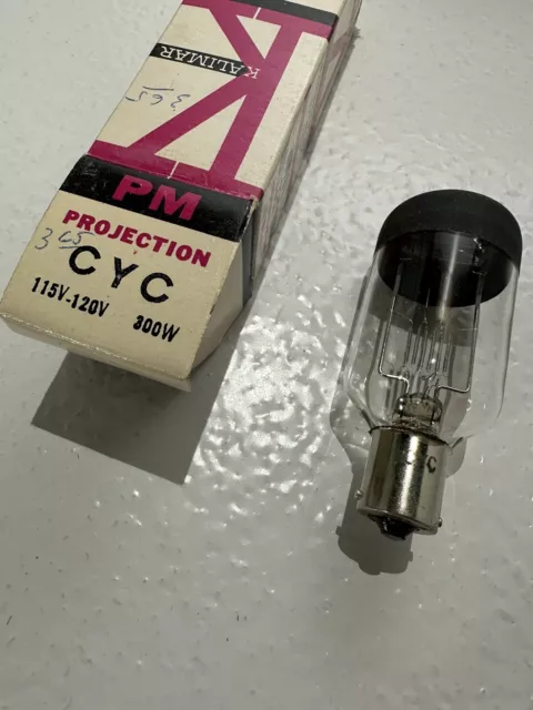 CYC projector lamp projection light bulb 115v 300w, nos Kalimar, PM Precision