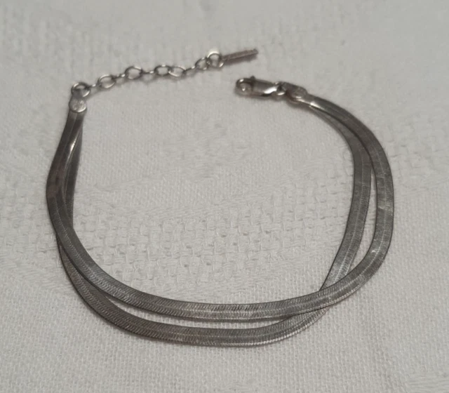 Bracelet Agatha Paris En Argent Sterling - Charm Au Logo Fox Terrier - Occasion