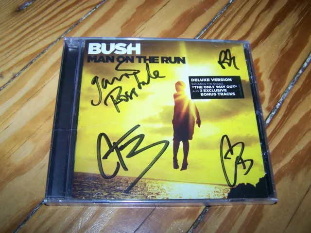 BUSH Man on the Run CD Hand Signed / Autographed