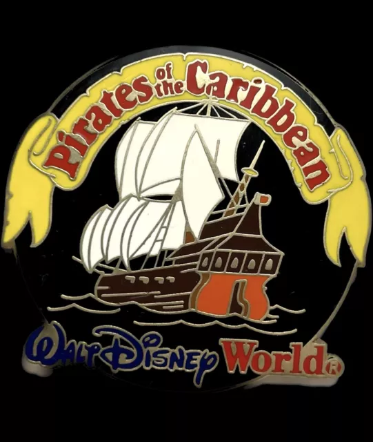 Disney Pin 134 WDW Pirates of the Caribbean Logo Rare Old 2000 Walt World