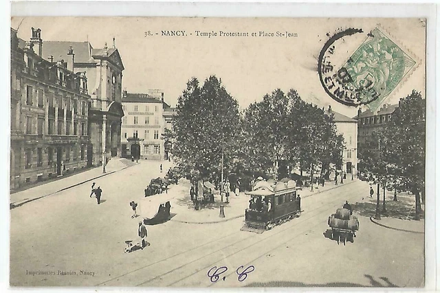 54 Nancy , Temple Protestant Et Place Saint Jean