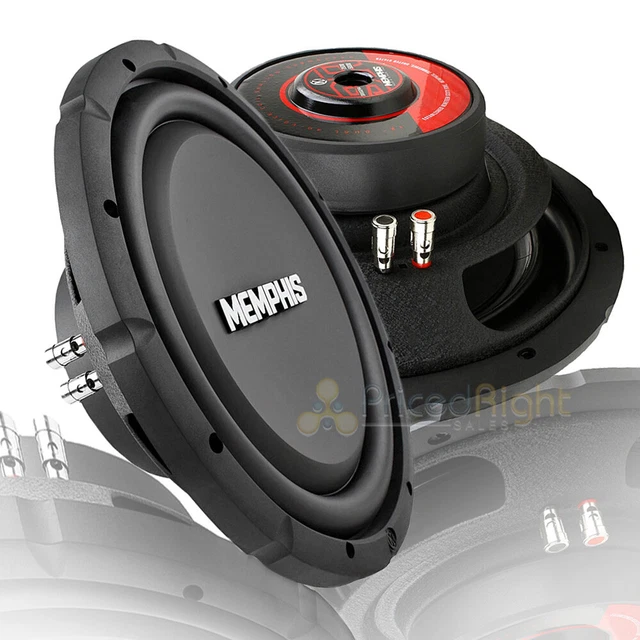 Memphis Shallow 12" Subwoofers 500W Dual 4 Ohm Street Reference SRXS1244 2 Pack