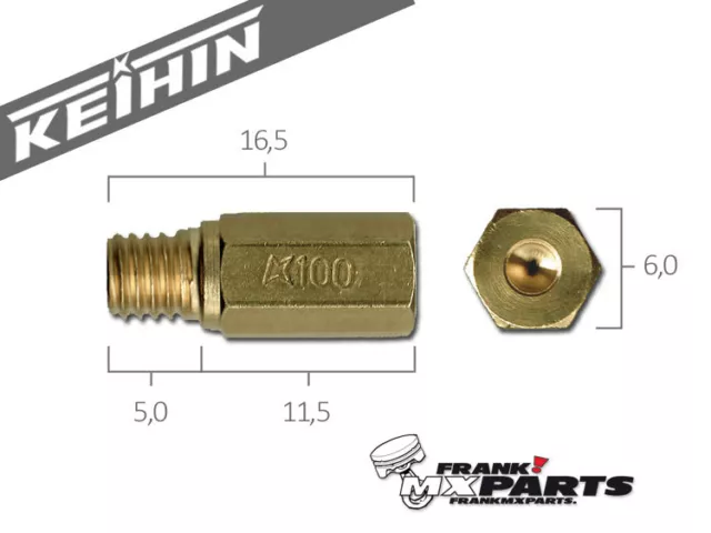 Hauptdüse Keihin FCR MX CR special PWK PWM PE PJ haupt düse main jet düsen jets