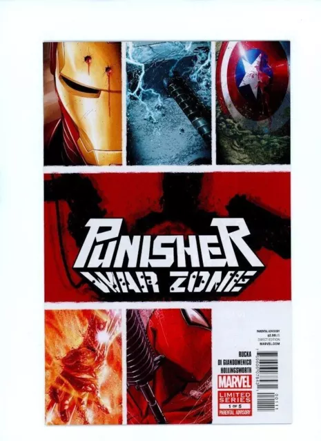 Punisher: War Zone # 1 Marvel Comics Miniseries 1 of 5 Rucka 2012 B