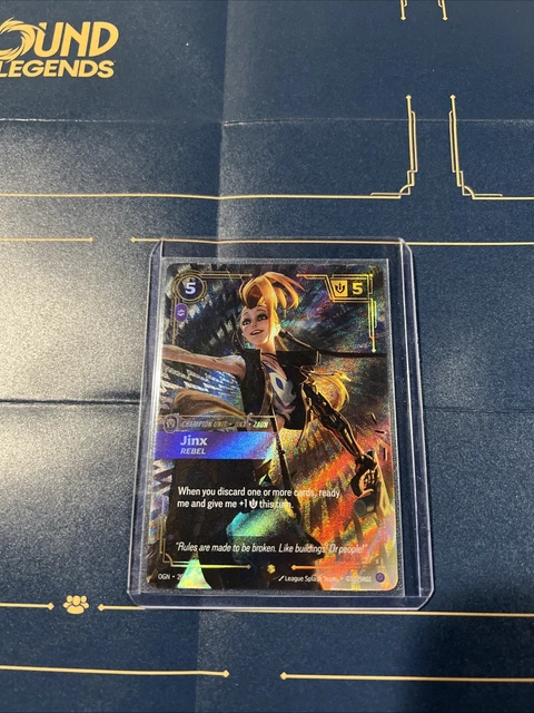 RIFTBOUND TCG ORIGINS Rebel Jinx #202a/298 Alt Art Showcase – League of ...