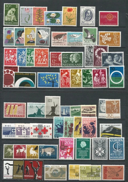 Niederlande: Lot Briefmarken  Jahre 60 pf