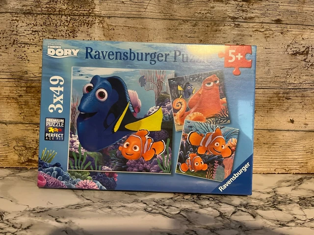 RAVENSBURGER FINDING DORY Disney Pixar 3 x 49 Piece Jigsaw Puzzles new ...
