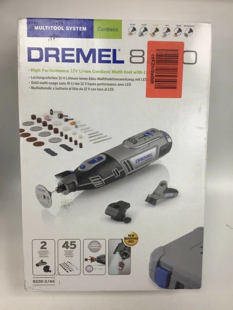 DREMEL 8220 1 5 12V Cordless Luminous Multi Tool F0138220JB Grey