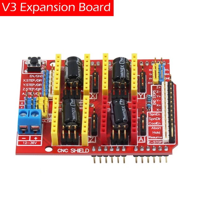 CNC Shield V3 + 4 Driver A4988 Per Stampante 3D &ndash; Scheda Di Espansione