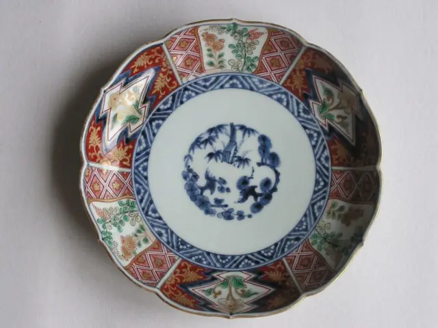 Antique Japanese Imari plate Chinese Chenghua mark 1770-90 handpainted #4661