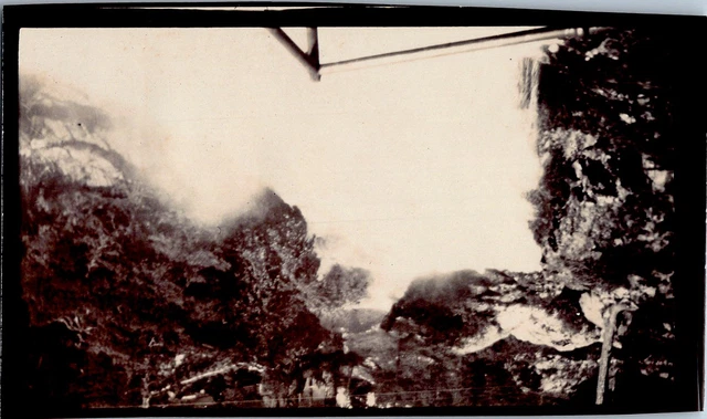 Alpes Suisses, paysage de montagnes Vintage albumen print,  Tirage citrate