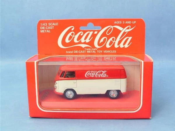 RARE SOLIDO VW T1 Delivery Van Coca Cola Coke 1:43 Ltd Edt Mint In ...