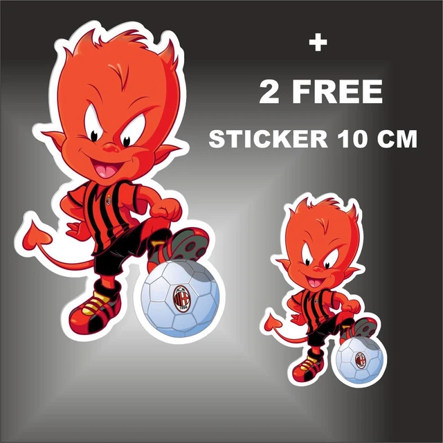 ADESIVO STICKERS FOGLIO Stemma Simbolo Logo No Ultras Milan Brigate