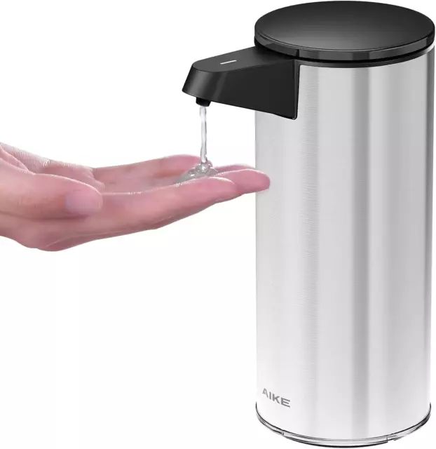 AIKE AK1333 Dispenser Di Sapone Automatico, 280 Ml USB Ricaricabile Dispenser Di