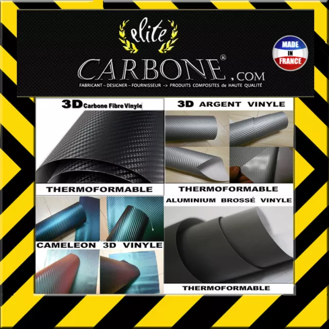 Film carbone 3D covering auto adhésif thermoformable 150 x 30 cm