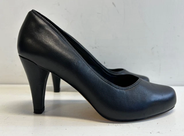 CLARKS CUSHION PLUS Pale Blue Leather Dalia Rose Stiletto Court Shoes Uk5D 15.00 PicClick UK