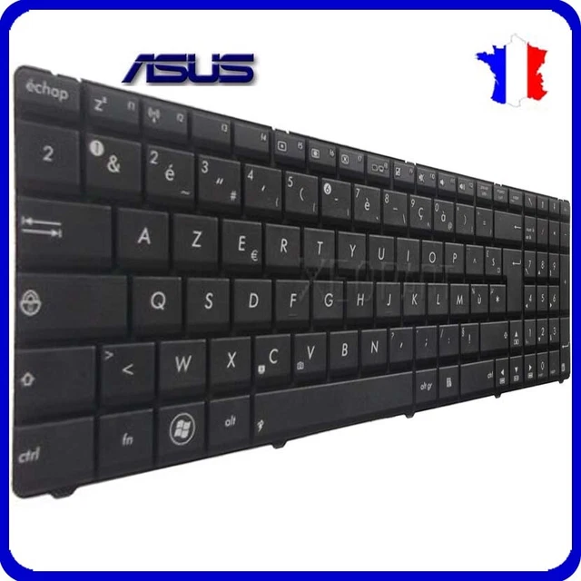Clavier AZERTY Français Neuf Pour ASUS X72JT - Remplacement Complet - Noir - Générique